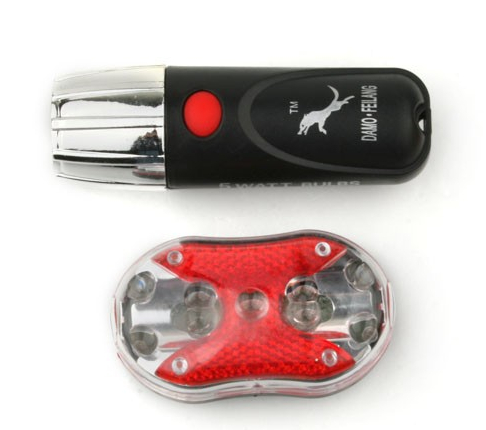 Bicycle 3-Mode 5W LED Front Lamp + 9-LED Rear Lamp